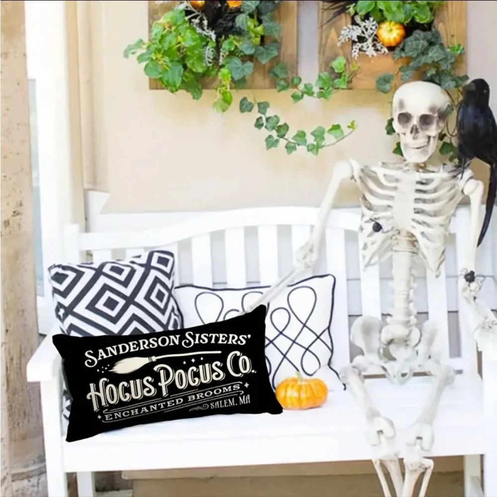 Sanderson Sisters Halloween Pillow Cover, NWT
